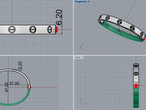 Bracelet 67434 3D Model