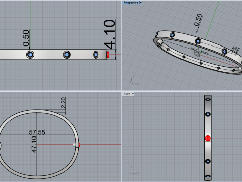 Bracelet 67407 Modello 3D