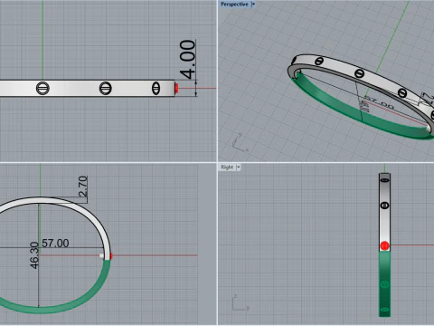Bracelet 67404 3D Model