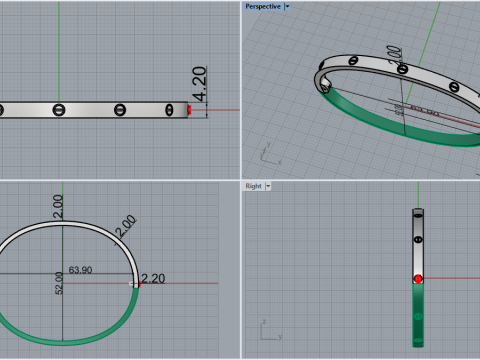 Bracelet 67395 Modelo 3D