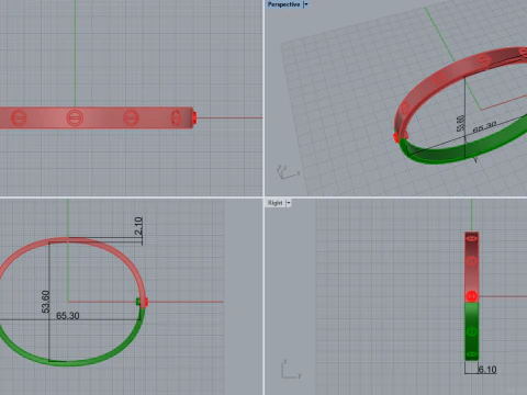 Bracelet 67375 3D Model