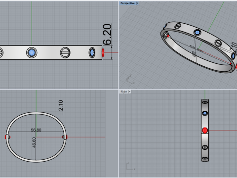 Bracelet 67357 Modèle 3D