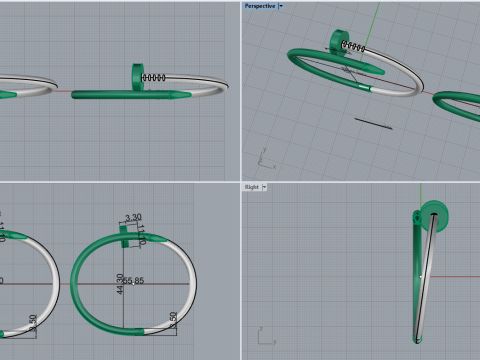 Bracelets 67430 3D Model