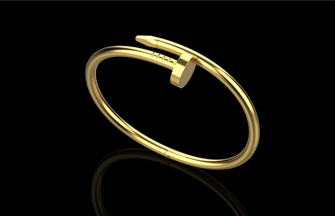 Nail Bracelet 67212 3D Model .c4d .max .obj .3ds .fbx .stl .blend 