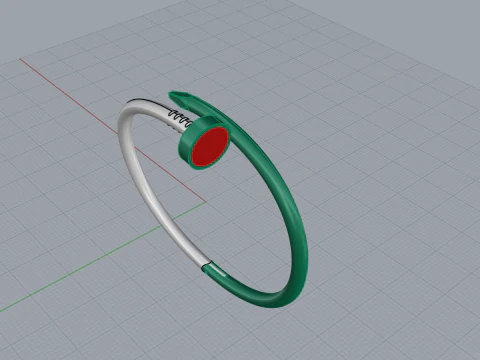Nail Bracelet 67212 3D Model