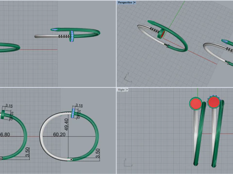 Bracelets 67144 3D Model