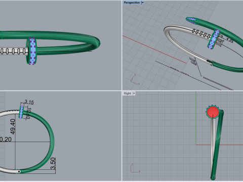 Bracelets 67144 Modello 3D
