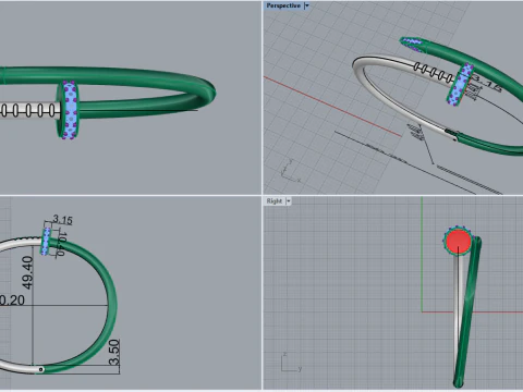 Bracelets 67144 3D Model
