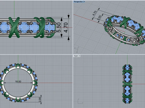 Ring 67136 3D Model