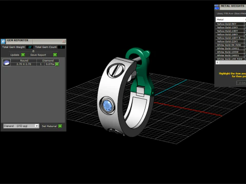Earrings 67082 3D Model