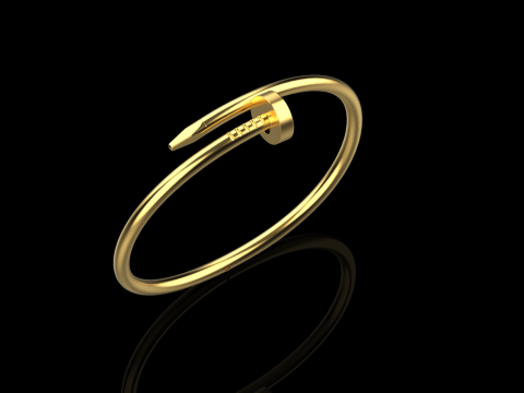 Nail Bracelet 66972 3D Model