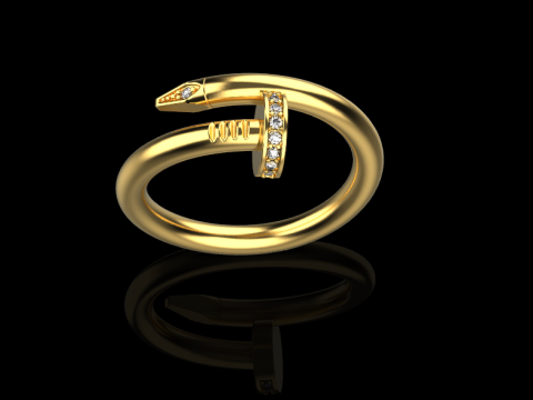 Nail Ring 66944 3D Model