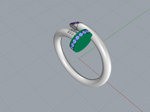 Nail Ring 66944 3D Model