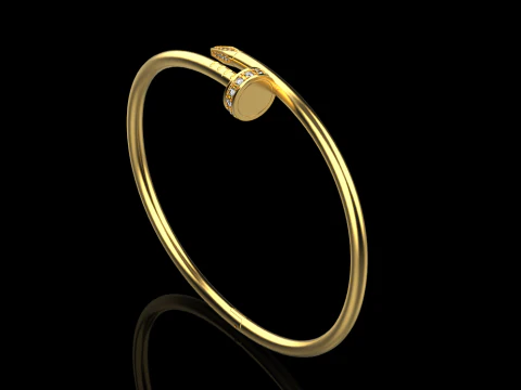 Nail Bracelet 66920 3D Model