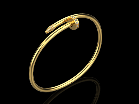 Nail Bracelet 66920 3D Model