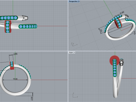 Nail Ring 66919 3D Model