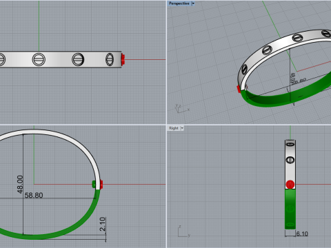 Bracelet 66907 3D Модель