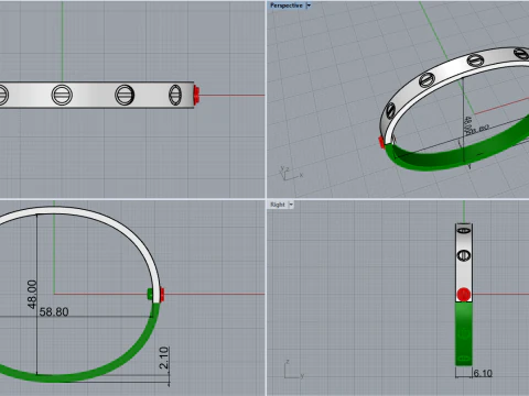 Bracelet 66907 3D Model
