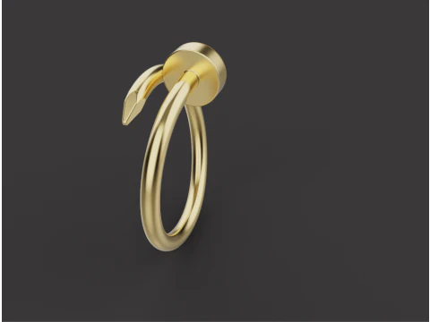 Nail Ring 66807 3D Model