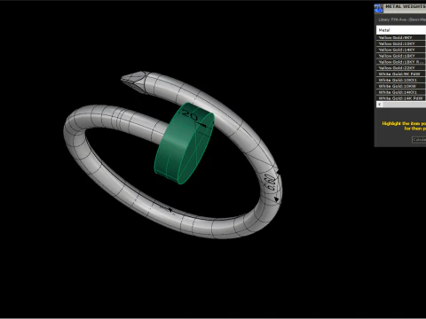Nail Ring 66807 3D Model