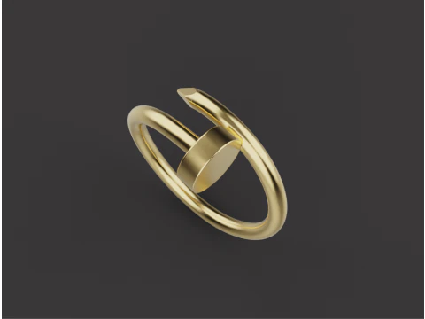 Nail Ring 66807 3D Model