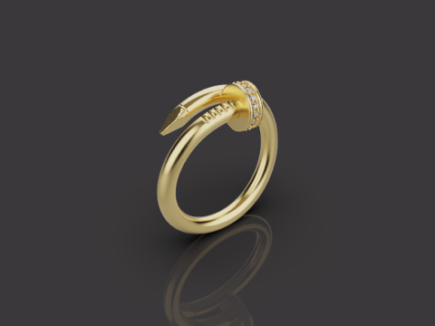 Nail Ring 66580 3D Model