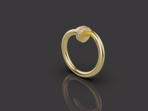Nail Ring 66580 3D Model