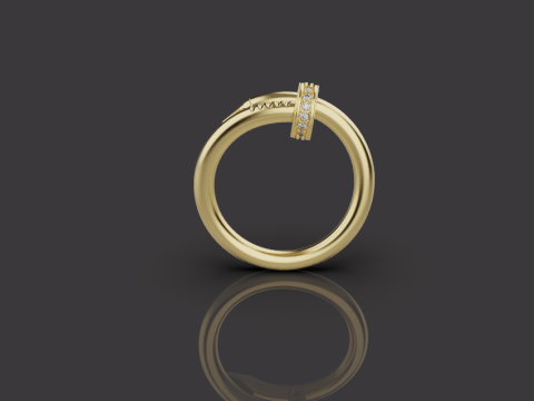 Nail Ring 66580 3D Model