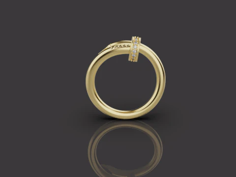 Nail Ring 66580 3D Model