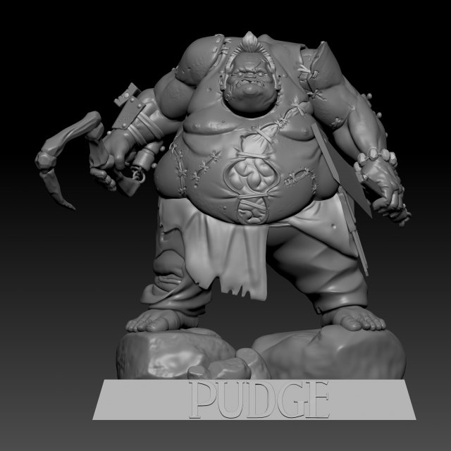 Dota pudge 3Dモデル .c4d .max .obj .3ds .fbx .stl .blend 