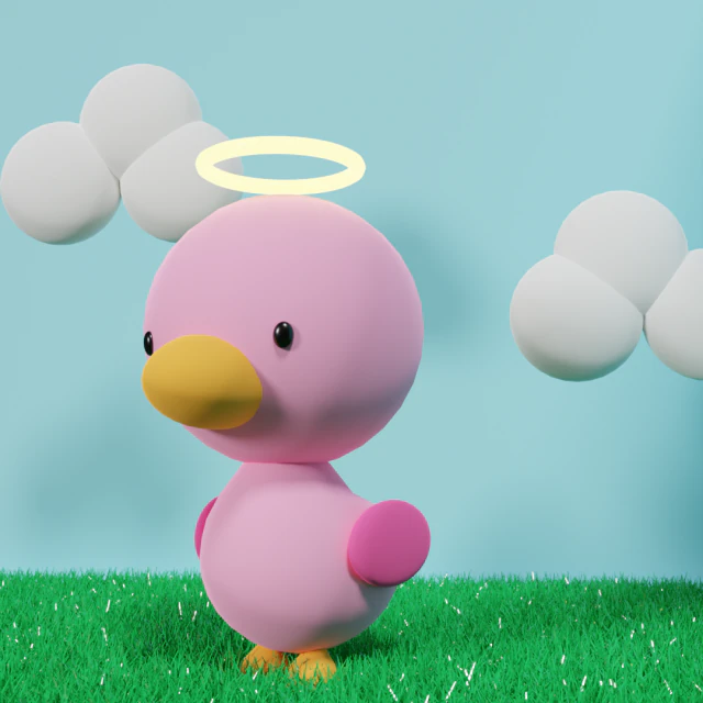 Duck 3D Model .c4d .max .obj .3ds .fbx .stl .blend 