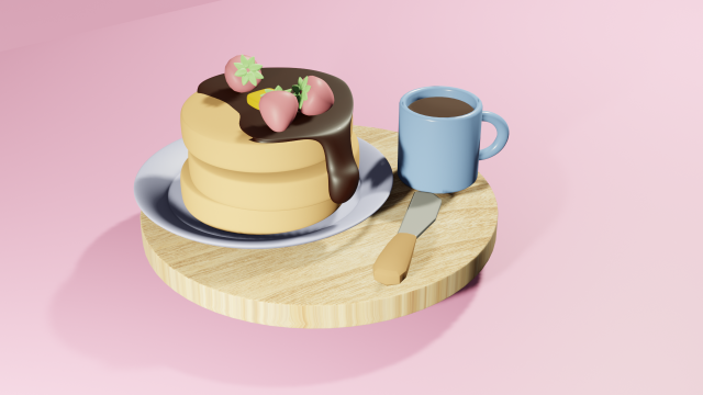 Pancake 3D Модель .c4d .max .obj .3ds .fbx .stl .blend 