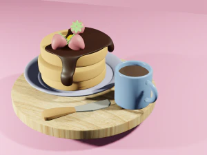 Pancake 3D Model