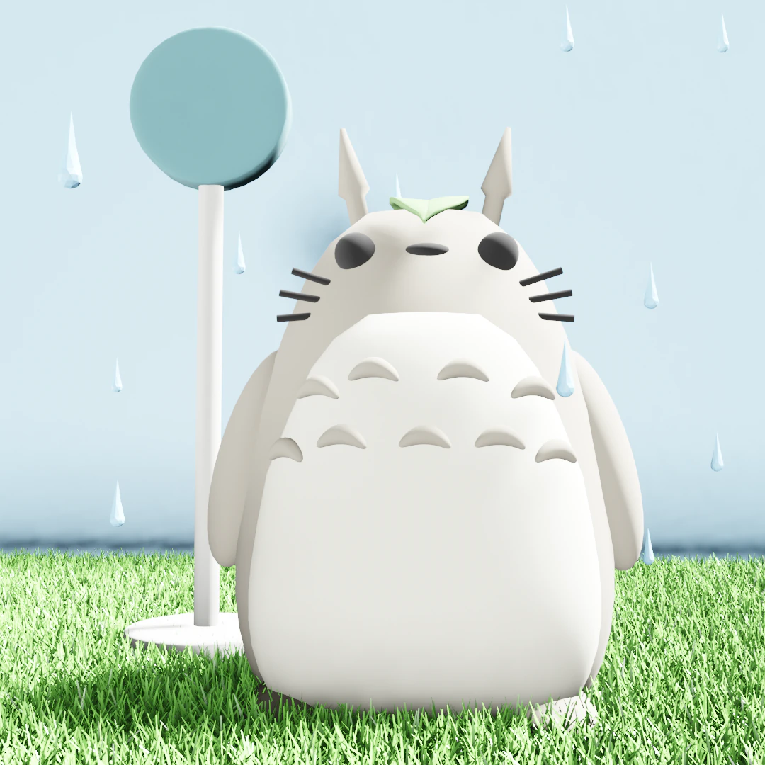 Totoro 3D Model .c4d .max .obj .3ds .fbx .stl .blend 