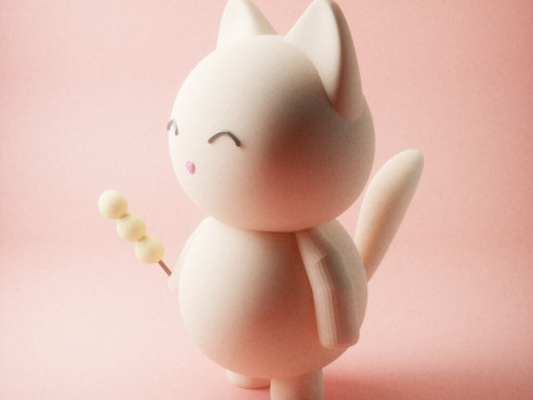 3 Different Cute Cat Model 3Dプリントモデル