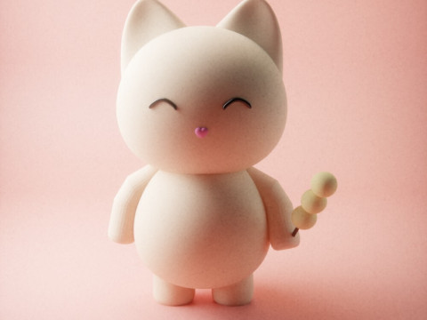 3 Different Cute Cat Model 3Dプリントモデル