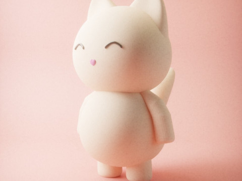 3 Different Cute Cat Model 3Dプリントモデル