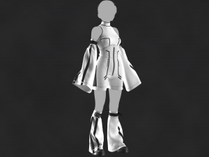 Outfit Female OBJ mtl FBX ZPRJ 3D Модель