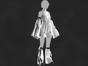 Outfit Female OBJ mtl FBX ZPRJ 3D Model