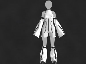 Outfit Female OBJ mtl FBX ZPRJ 3D Модель