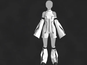 Outfit Female OBJ mtl FBX ZPRJ 3D Model