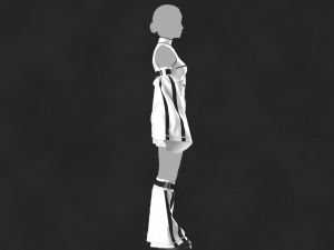 Outfit Female OBJ mtl FBX ZPRJ 3D Модель