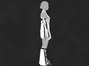 Outfit Female OBJ mtl FBX ZPRJ 3D Model