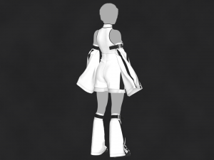 Outfit Female OBJ mtl FBX ZPRJ 3D Модель