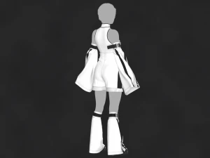 Outfit Female OBJ mtl FBX ZPRJ 3D Model