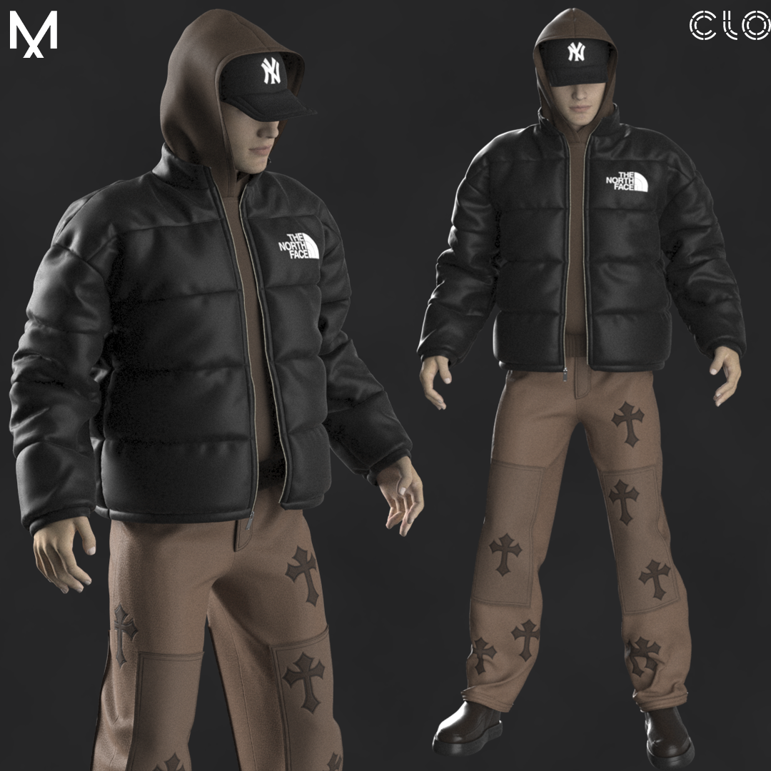 LV Jacket Male OBJ mtl FBX ZPRJ 3D model