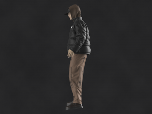 Streetwear Outfit Male OBJ mtl FBX ZPRJ 3D Model