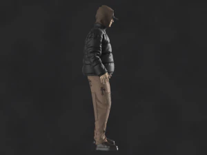 Streetwear Outfit Male OBJ mtl FBX ZPRJ 3D Model