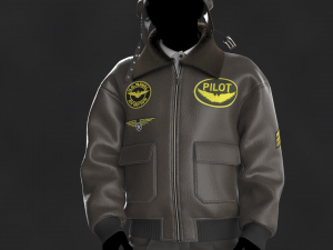 Male Pilot Uniform OBJ mtl FBX ZPRJ 3D 模型