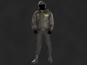 Male Pilot Uniform OBJ mtl FBX ZPRJ 3D 模型